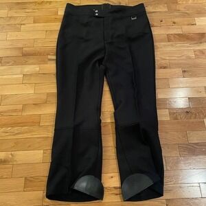 White Stag Womens Black Riding Pants Stirrup Equestrian Style Full Seat Small